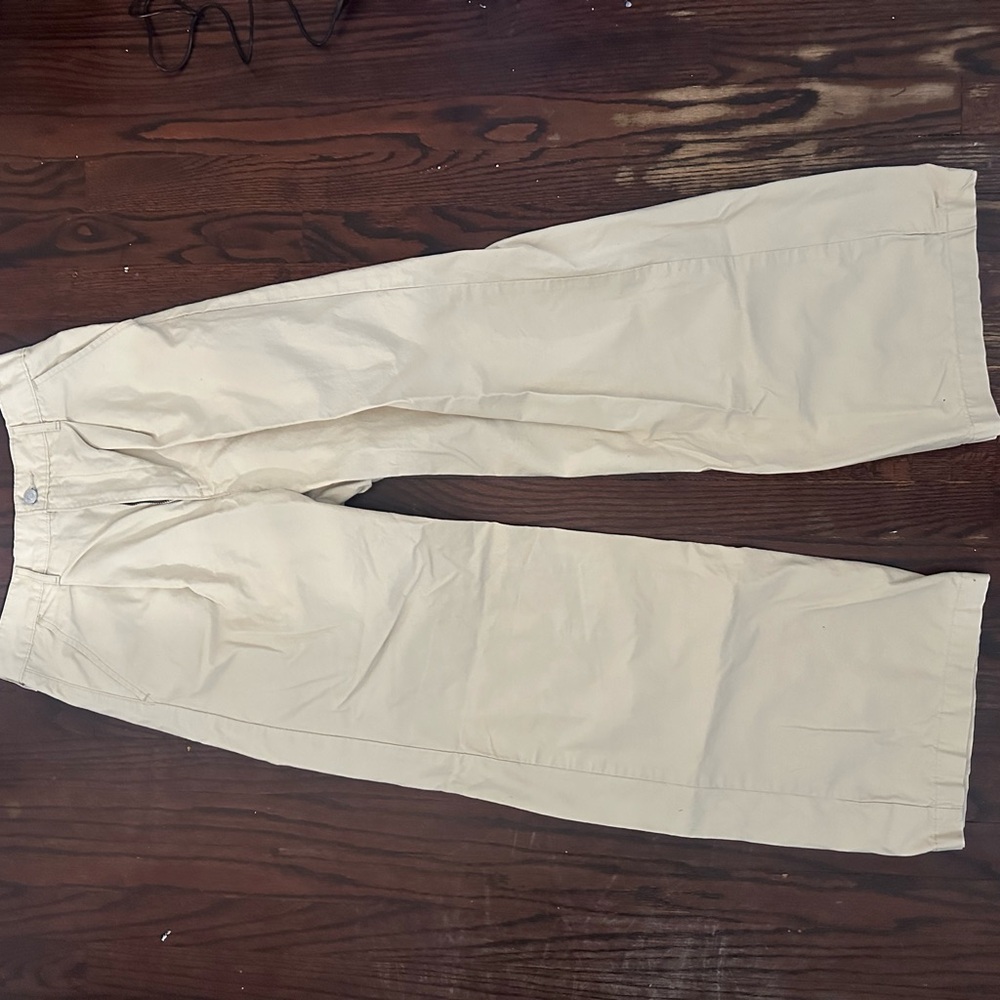 Levi's Women's Cream Wide-Leg Trousers